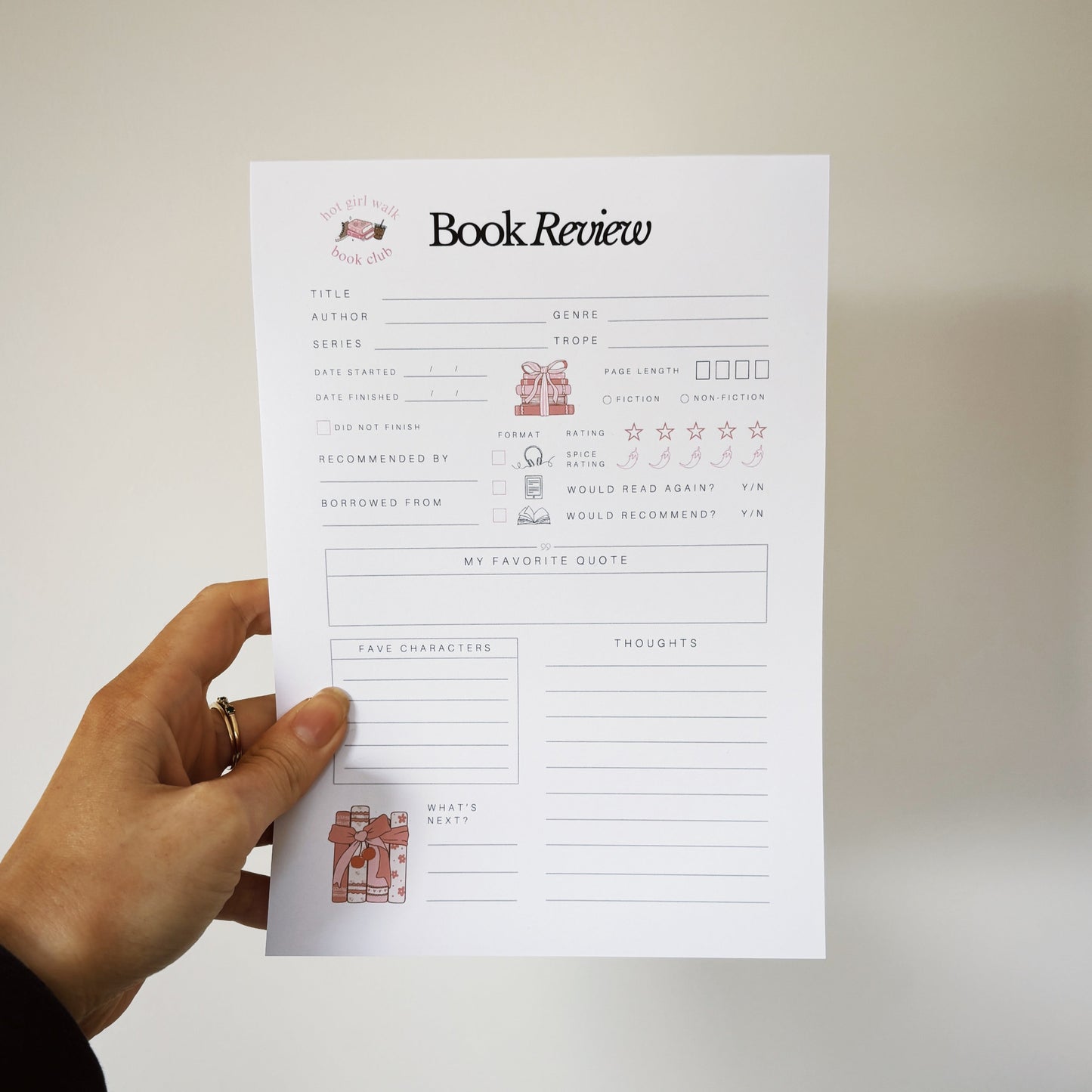 hot gals review books notepad