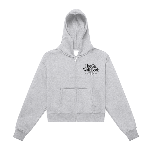 hot gal walk book club zip-up hoodie