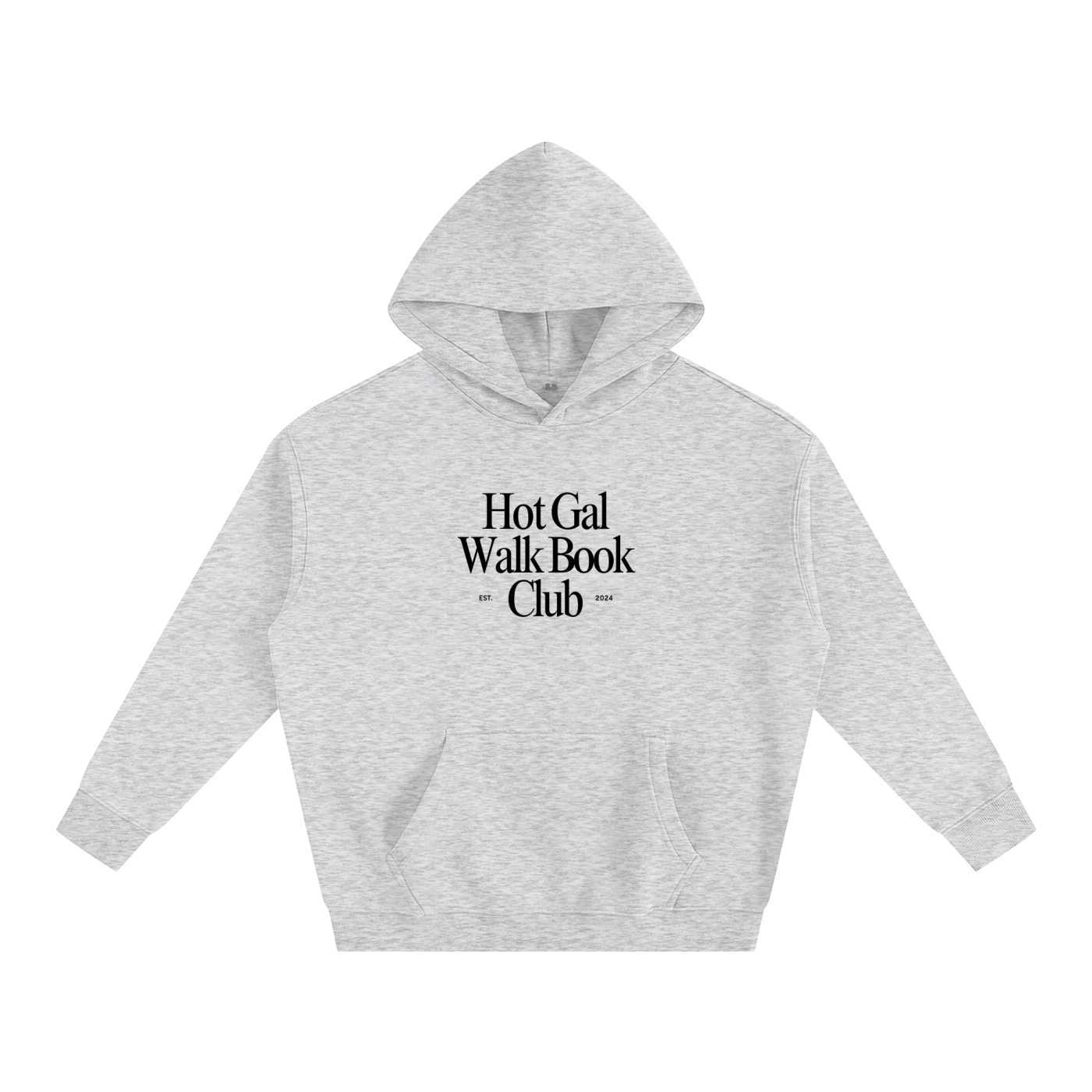 hot girl walk book club fleeced hoodie