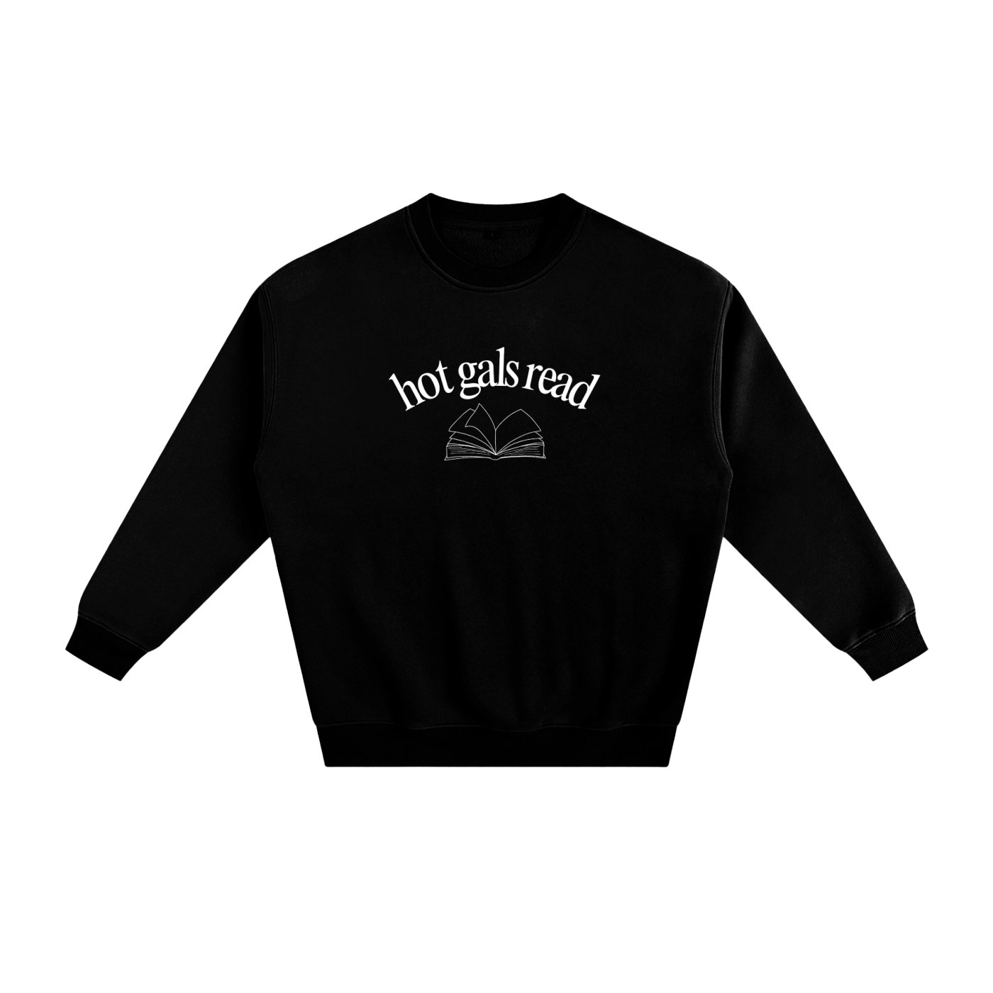 hot gals read crewneck sweatshirt