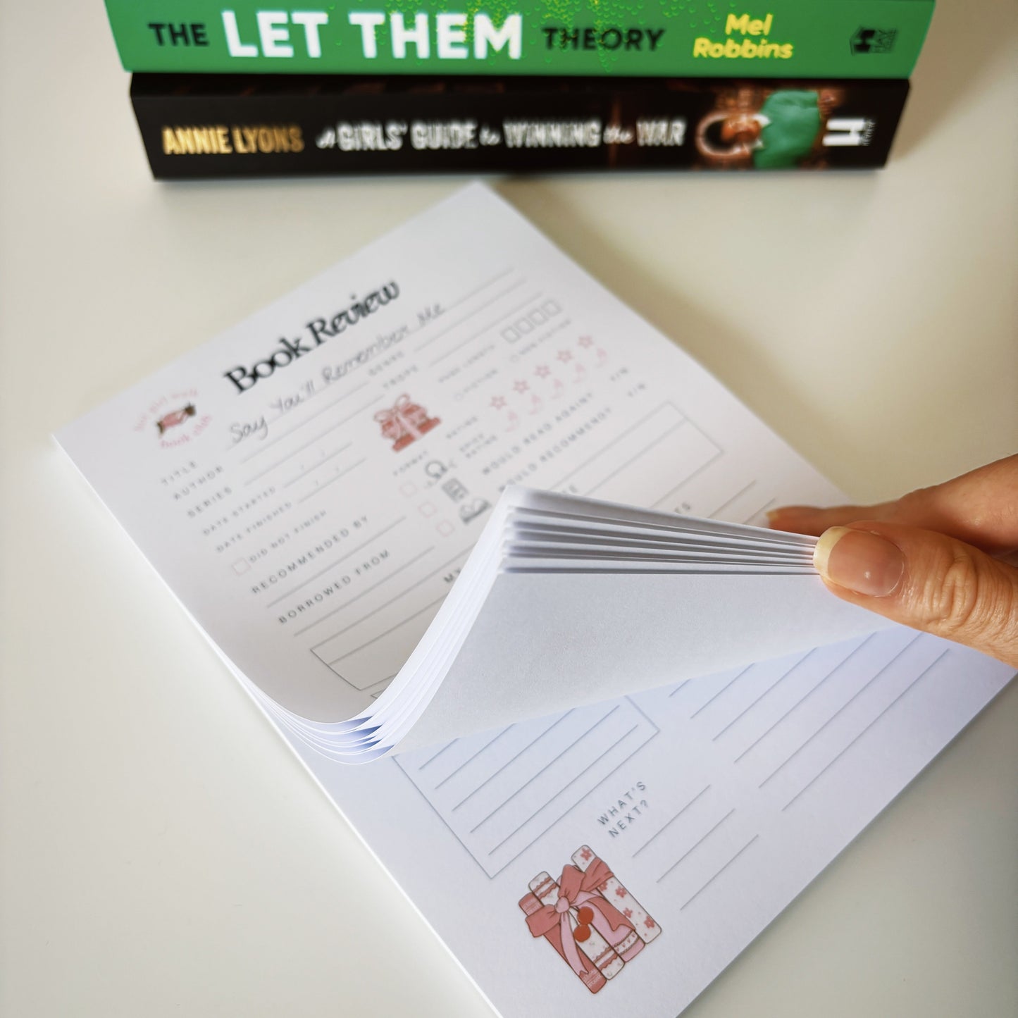 hot gals review books notepad